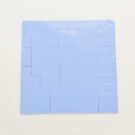 100tk 10X10X1Mm silikoonkiibiga termopadja jahutusradiaatori juhtiv isolatsioonipasta