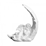 Ingli kuju dekoor vaik magav ingel kaunistused armas t&uuml;druk kerubi kuju tiibadega sulel magav m&auml;lestus vaik ingel