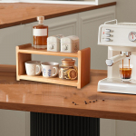 Water Bottle Storage Rack Tea and Coffee Cup Stand Easy to Clean Solid Spice Organizer for