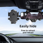 2022. aasta multifunktsionaalne 360&deg; auto tahavaatepeegli telefonihoidik koos AR-navigatsiooniga must