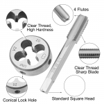 UNF L&otilde;ikekeermepuurikomplekt 1/2-20 UNF Keermepuur HSS 1 Komplekt Paremk&auml;eline Mudel 1/2-20 UNF Asendus &Uuml;mmargune K&auml;epide K&otilde;rge Kvaliteet Uusim Uhiuus CHINA
