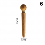 Sandalwood Acupoint Stick Dial Stick massaažipulk Meridian Pen Foot Gourd lainekujuline talla Acupoint massaažit&ouml;&ouml;riist 3