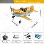 Uus RC &otilde;hus&otilde;iduki fikseeritud tiivaga purilennuk EPP materjal 4 kanaliga 3D/6G kuueteljeline g&uuml;roskoop lendav kaugjuhtimispult elektriline mudellennuk laste m&auml;nguasi kollane