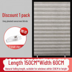 Puntsivabad plisseeritud p&auml;ikesevarjukardinad &ndash; akna-, k&ouml;&ouml;gi- ja kontoriisolatsioon width 50 length 70cm 1 piece must