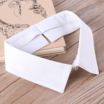 V&otilde;ltskrae eemaldatava rev&auml;&auml;riga klassikaline v&otilde;ltspluus eemaldatava aksessuaariga naistele/meestele valge