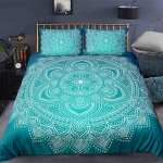 Boheemlaslik Mandala Voodipesukomplekt &Uuml;heinimese Twin Queen King Suuruses Tekikott Tekikate ja Padjap&uuml;&uuml;r Pehme Voodipesu AU Single 140x210cm