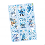 9 Christmas Cling Stickers for Decorating in Bedrooms and Shops Style A