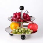 Kerge luksuslik kahekihiline suupisteriiul p&auml;rastl&otilde;unatee vitriin magustoiduriiul Mitmekihiline koogitaldrik suupistetaldriku puuviljavaagna kaunistus