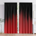 2 tk Moodne abstraktse tr&uuml;kiga pol&uuml;esterkardin koos lipsuga &ndash; masinpestav, satiinkoe, elutoa magamistoa kunstiteema (W50cmxH130cm)x2&Rod Pocket