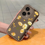 Pehme silikoonist ruudukujulise redeliga printimismustriga telefoni korpus, t&auml;iskaanega kaamera p&otilde;rutuskindel kaitse kummist &uuml;mbris Xiaomi Redmi jaoks Redmi 14R 5G must