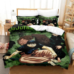Uus Toji Fushiguro Jujutsu Kaisen Voodipesukomplekt &Uuml;heinimese Twin T&auml;is Queen King Suurusega Voodikomplekt T&auml;iskasvanu Laste Magamistuba Tekikoti Komplektid Anime US Full 200x230cm