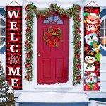 2024. aasta j&otilde;uluuksekaunistus H&auml;id j&otilde;ule kodus rippuv b&auml;nnerkaunistus Navidad Head uut aastat kingitus