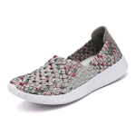 2024 Kevad Naiste Kingad Suvi Elastne Pael Kootud Vabaaja Korterid Hingavad Naiste Tossud Slip-on Daamide Mokassiinid Zapatos Mujer 35 h&otilde;be