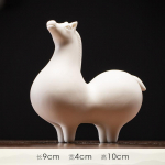 Qiao Lin-Hiina valgest portselanist hobusekuju, Vanaaegne dekoratiivne keraamiline kunst, Zeni loomingulised kaunistused, Maskott