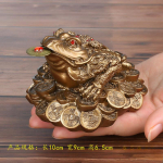 &Otilde;nnelik feng shui k&auml;rnkonn Hiina kuldne konn k&auml;rnkonn, m&uuml;ndi t&ouml;&ouml;laua ornament &Otilde;nnelik kingitus auto ornament