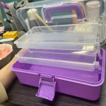 Kokkupandav kolmekihiline hoiukast T&ouml;&ouml;riistakast Meigikarp komplekt Hoiukast Peapaelatarvikud Lauapealne ehtekarp