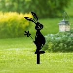 Decorative Garden Stake Metal Decoration Easy to Use Art Backyard for Outdoor 12cmx20cm