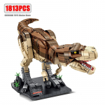 Jurassic Parki dinosauruste maailm ehitusklotsid Tyrannosaurus Rex klotsid komplektid Brachiosaurus poiste m&auml;nguasjad lastele j&otilde;ulukingid