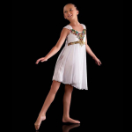 T&uuml;drukute balleti kleit pikk &scaron;ifoonist modernse tantsu esinemisr&otilde;ivad ballerine kleit lastele haldja balleti kost&uuml;&uuml;m 160cm valge