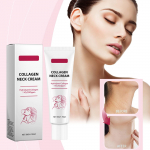 Kollageeniga kaelakreem pinguldav ja t&otilde;stev kaelakreem pinguldav kortsudevastane niisutav silehoolduskreem kaelakreem One Size valge