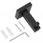 Majapidamisk&ouml;&ouml;k Vannituba Seinale kinnitatav roostevabast terasest riiete panipaik Riputatav konks must must