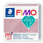 P&acirc;te &agrave; modeler - FIMO - Paillettes Or rose - 57 g - Facile &agrave; malaxer - Pour enfants