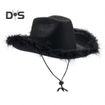 Kauboim&uuml;ts pitsilise l&otilde;uarihmaga, rebitud &auml;&auml;rega Ameerika l&auml;&auml;ne stiilis &uuml;hev&auml;rviline p&auml;ikesekaitsekreem UV-vastane m&uuml;ts Naiste suvised peakatted v&auml;listingimustes Cosplay jaoks punane