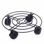 Raskeveokite rauast ratastel potitaimede alus &Uuml;mmargune lillepoti riiul sise- ja v&auml;listingimustesse