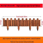 V&auml;liskorrosioonivastane puidust aiatara lillepeenarde ja kaunistuste jaoks Carbonized