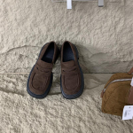 Disainer Vintage Leopard Naised Mary Jane'i kingad Moodsed madalad libisemiskingad Kevad-s&uuml;gis platvormiga kontsakingad 35 kohv