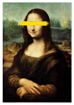 Obraz na pł&oacute;tnie Mona Lisa da Vinci pop art 50x70 cm