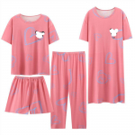 4 komplekti pidžaamasid Naiste &ouml;&ouml;s&auml;rgid, suured l&uuml;hikeste varrukatega p&uuml;ksid &Uuml;li&otilde;pilaste kodur&otilde;ivaste &uuml;likond &Uuml;markaelusega l&uuml;hikeste varrukatega pidžaamad M