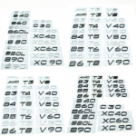 ABS auto tagumise pagasiruumi t&auml;hed logo embleemi m&auml;rgi kleebised C30 V40 V60 V90 S40 S60 S80 S90 S80L XC40 XC60 XC90 AWD T4 T5 T6 T8 jaoks XC40 h&otilde;be