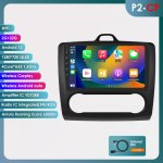 Ossuret 2din Androidi Autoraadio Ford Focus 2 2004 - 2011 Exi Auto jaoks Multimeedia Video M&auml;ngija GPS Nav Peaseade Carplay Intelligentne 4G WIFI P2CP B 4Core 2G 32G
