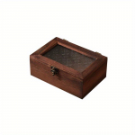 S/M/L 1 tk Ehtekarbi Korraldaja Ristk&uuml;likukujuline Vintage Puidust Hoiukarp Hingedega Kaane, Tolmukindel Aarete ja M&auml;lestusesemete Vitriin. L