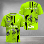 Stiilne 3D-prinditud meeste T-s&auml;rk padeli jersey hingav kiiresti kuivav tennise l&uuml;hikeste varrukatega T-s&auml;rk suur suurus spordir&otilde;ivad treeningriided 4XL