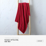 Kuldne Puuvillane Suur Pehme Vettimav Vannir&auml;tik - Mitmev&auml;rviline Satiin, Paks 140*72 cm