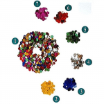 Paillettes plates - 6 mm - Rose (N&deg; 7)