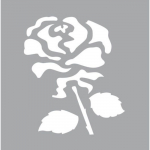 Pochoir 8 x 8 cm Rose - Graine cr&eacute;ative {couleur}