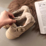Pehmed &uuml;marad talvesaapad Naistele Vabaaja Naiste Tossud Kingad Platvorm Loaferid Karvaga S&uuml;gisesed Kleidi Retro Creepers Uued S 35 beež