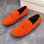 Suurused 38-48 Kollased Nahast Meeste Vabaajajalatsid Pehme Mugavus Suede Loafers Meeste Mood Slip-on Meeste Tasased Kingad mocasines hombre 44 black