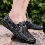 Meeste valged slip-on mokassiinid, hallid s&otilde;idujalatsid, mustad matkajalatsid, k&auml;imisjalan&otilde;ud, ortopeedilised, k&auml;sitsi valmistatud kingad, suuremad suurused EU: 39 must