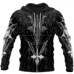 Kevad-s&uuml;gismood Meeste kapuutsid Saatanliku t&auml;toveeringu s&uuml;mbolid 3D k&otilde;ikjal tr&uuml;kitud Meeste dressipluus Unisex t&otilde;mblukuga pullover vabaaja jope S
