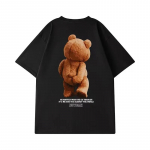 Unisex Bear Print Graafiline l&uuml;hikeste varrukatega T-s&auml;rk Suur T-s&auml;rk Moodne riietus Ameerika retrostiilis uudsus Tasuta kohaletoimetamine 4XL