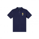 Polo Ralph Lauren Polo Bear Logo Tikitud Vabaaja L&uuml;hikeste Varrukatega Polo S&auml;rk Meeste &Uuml;laosad Tumesinine 710792901-003 XS