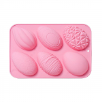 6 j&auml;rjestikust lihav&otilde;ttemuna v&auml;rvilise kujuga silikoonvorm p&uuml;hademunade k&uuml;psetamine k&uuml;psetusplaat koogivorm