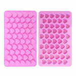 Mini-s&uuml;damevormi silikoonist j&auml;&auml;kuubikukandik isetehtud &scaron;okolaadist fondantvormi 3D-k&uuml;psetis 1pc