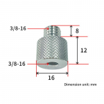 3/8 kuni 1/4 isas- ja emaskeermega kruvikinnitusadapteri statiivi plaadi kruvikondensaatori mikrofoni p&otilde;rutuskindla raami kruvid as the picture