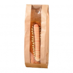 50 pakki l&auml;bipaistva aknaga paberist leivakotid Kodused leiva-juuretisest r&ouml;stsaiakotid Veekindlad rebenemiskindlad j&otilde;upaberkotid pagaritoodete jaoks S