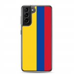 Coque T&eacute;l&eacute;phone &ndash; Samsung &ndash; Galaxy S21 Ultra &ndash; Drapeau Colombie &ndash; Souple &ndash; mitmev&auml;rviline